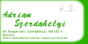 adrian szerdahelyi business card